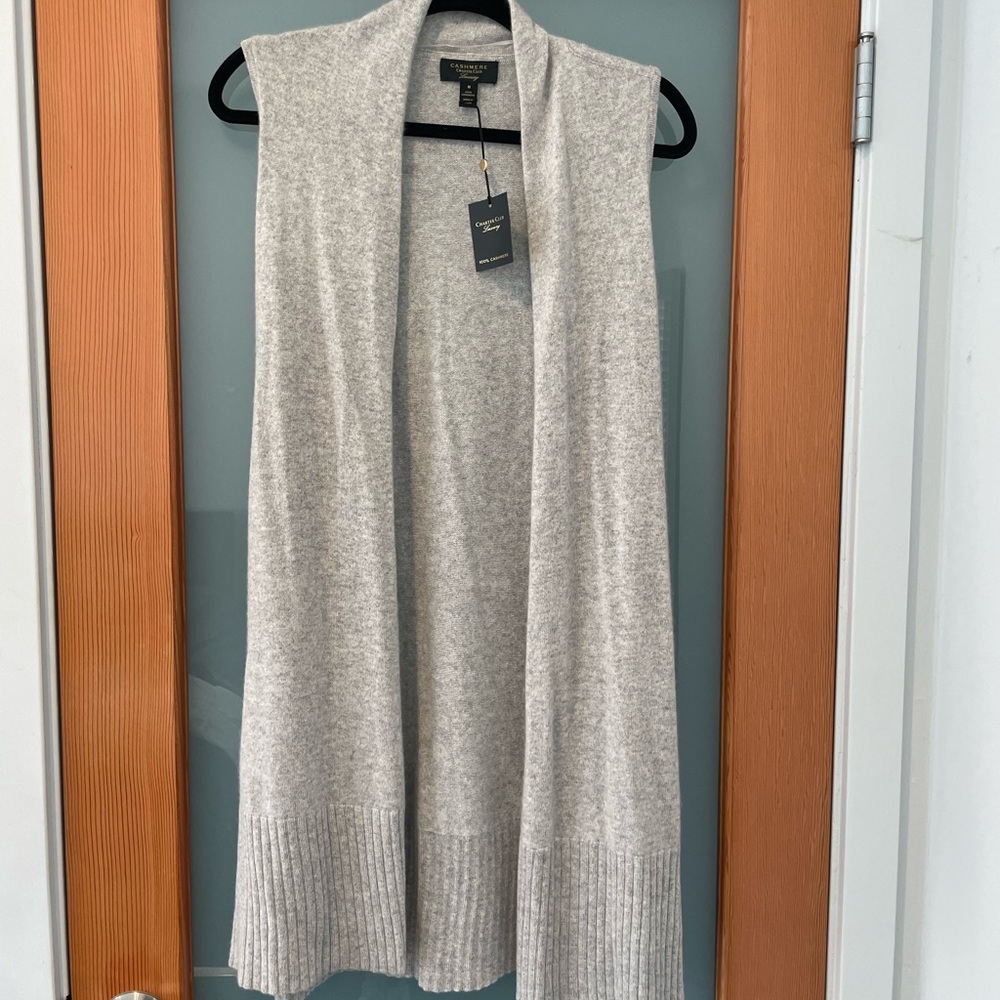 Cashmere vest. Brand new. Tags attached.